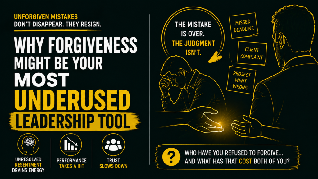 Why Forgiveness Might Be Your Most Underused Leadership Tool